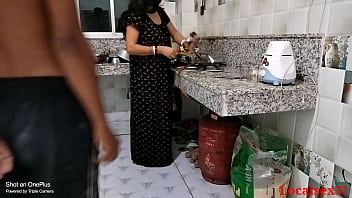 Black-clad wife engages in kitchen sex (Video by Local Sex 31)